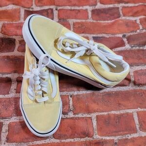 Vans Old Skool Yellow Sneakers Shoes Mens 4.5 Womens 6 Guc Normal Wear